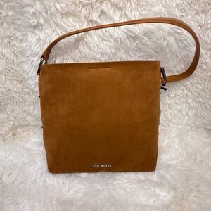 Steve Madden Brown Brizzos Suede Bucket Bag